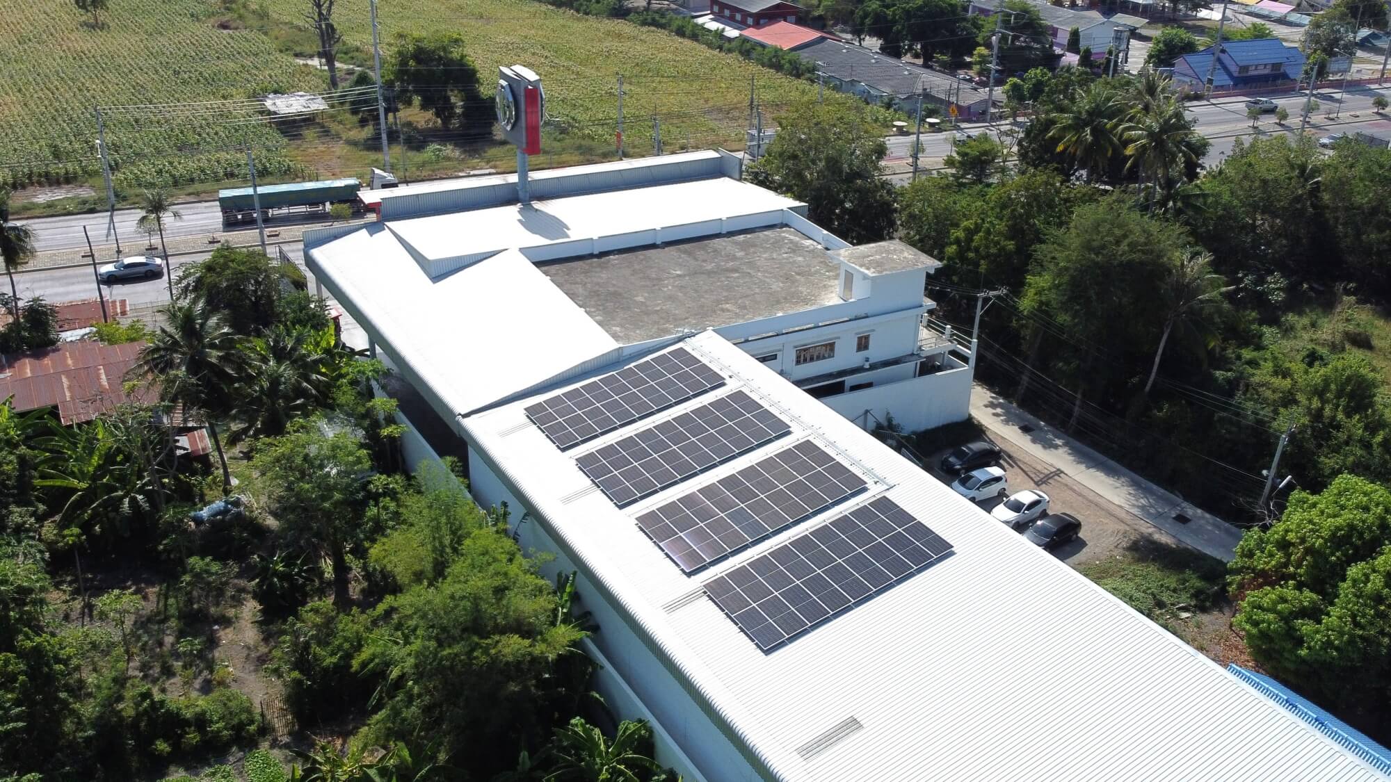 Eversun Portfolio 45kw solarcell Showroom lopburi