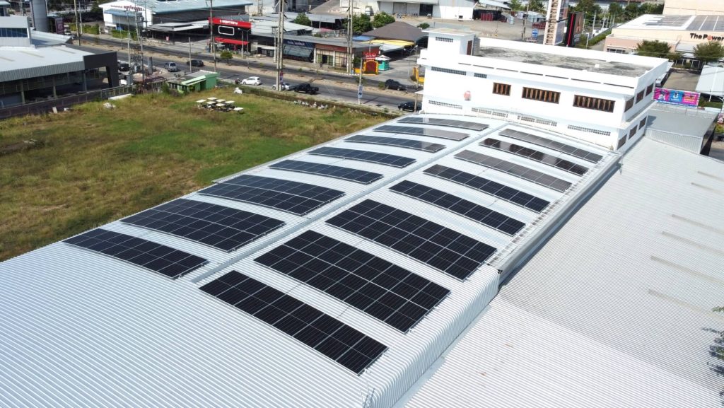 Eversun Portfolio solarcell 100kw Showroom lopburi