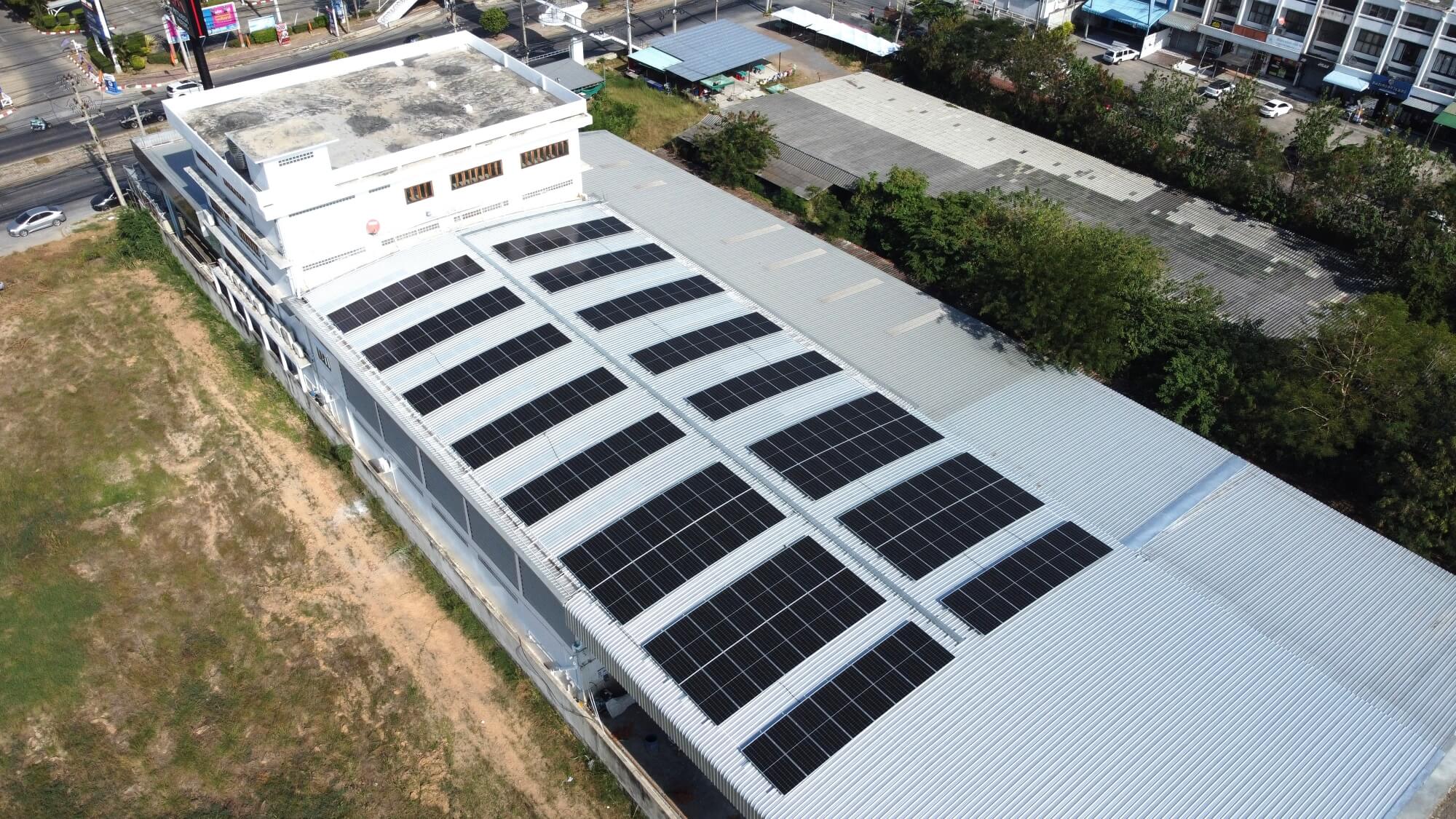 Eversun Portfolio solarcell 100kw Showroom lopburi