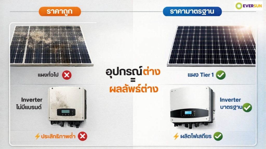อุปกรณ์ต่างๆในระบบโซลาร์เซลล์